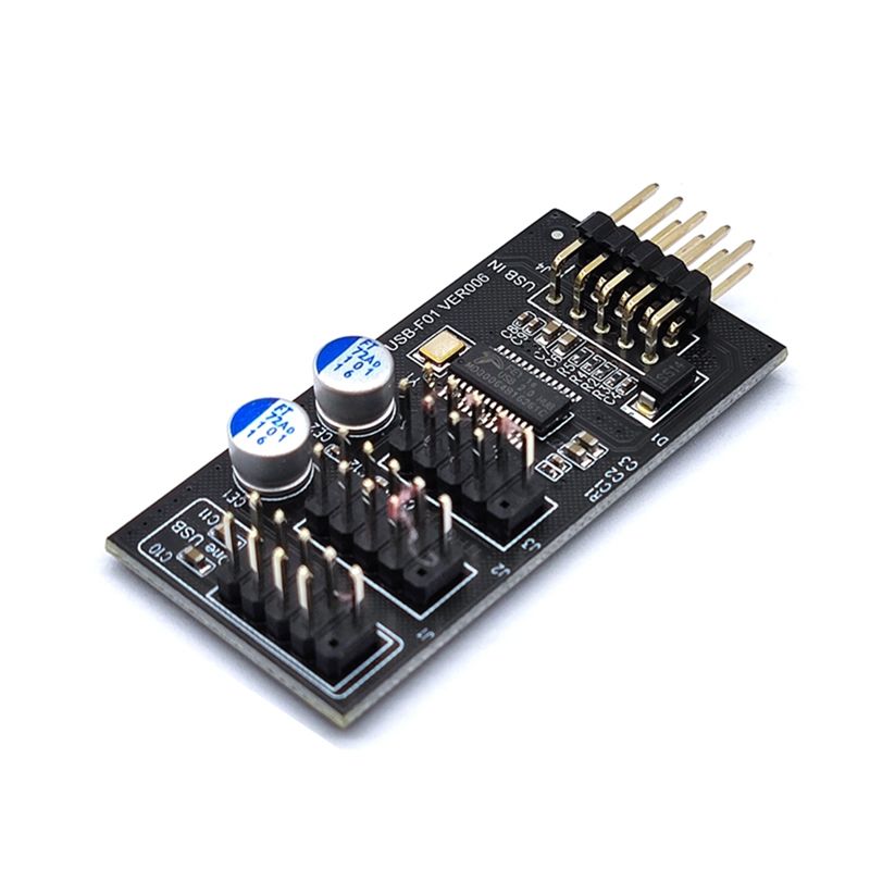 Usb Hub - ABQX ตัวเชื่อมต่อฮับ USB 9 พิน ตัวแยก