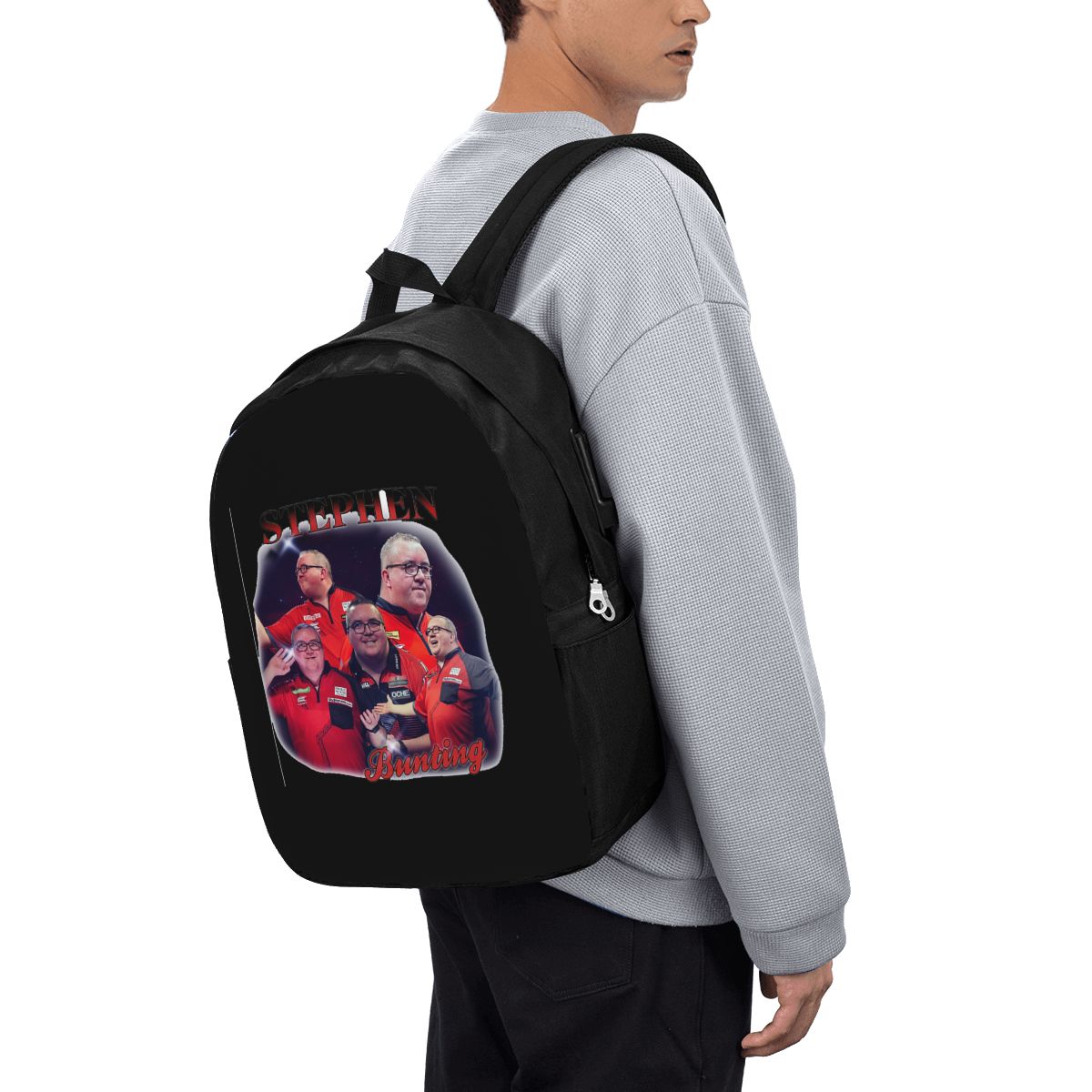 Laptop Bag - สตีเฟน บันทิง บูทเล็กกระเป๋าเป้สะพายหลังกระเป๋าใส่โน๊ตบุ๊คสำหรับเดินทางคอมพิวเตอร์กระเป๋านักเรียนนักศึกษากระเป๋าใส่แล็ปท็อปกระเป๋าสะพายสำหรับผู้ชายผู้หญิง