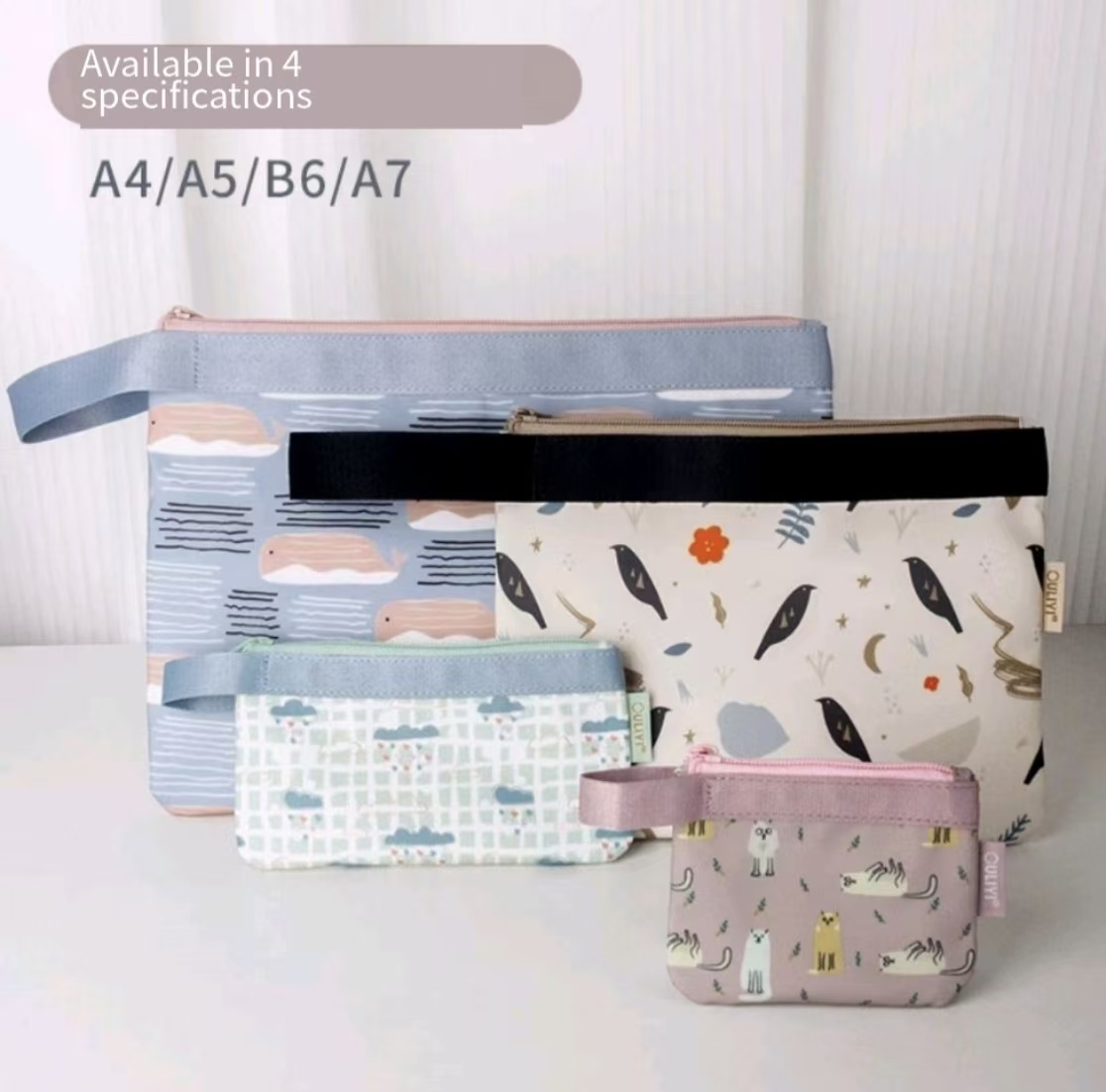 Laptop Sleeve - กระเป๋าจัดระเบียบเอกสารกันน้ำอเนกประสงค์, ซองใส่แล็ปท็อปแบบมีซิป OULIYI, กระเป๋าใส่บัตร, กระเป๋าใส่เหรียญ, กล่องเก็บหูฟัง