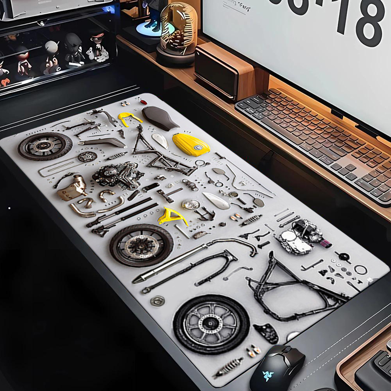 Laptop Mouse - แผนภาพการถอดประกอบ แผ่นรองเมาส์ยาง แผ่นรองเมาส์ XXL อุปกรณ์เสริมสำหรับเล่นเกม แผ่นรองเมาส์สำหรับสำนักงาน