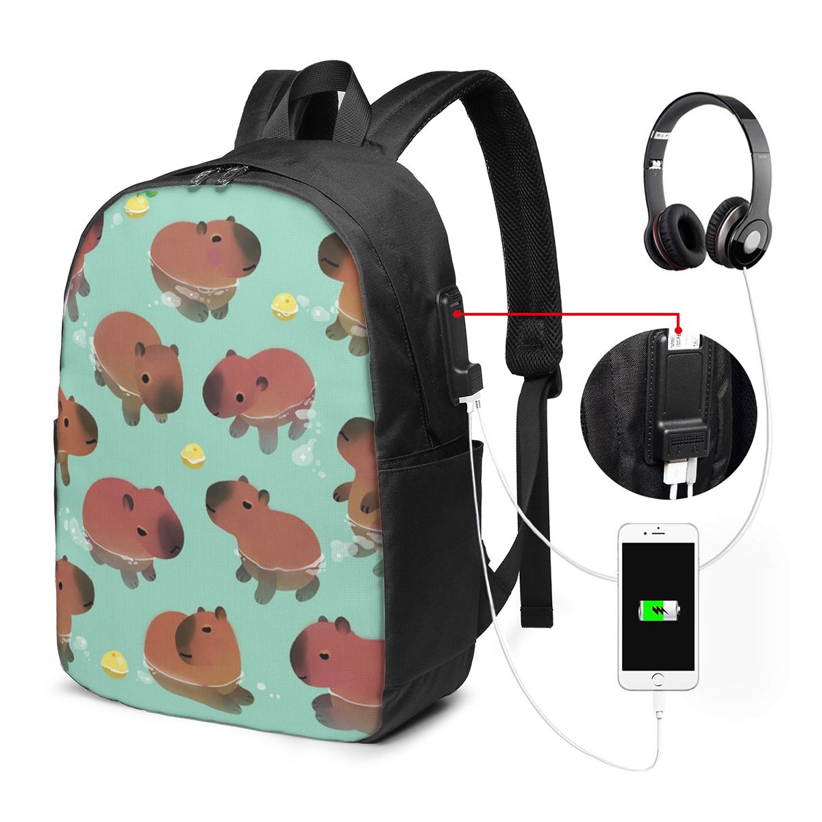กระเป๋าเป้สะพายหลังลายสัตว์คาป - Laptop Bag บทวิจารณ์และราคา
