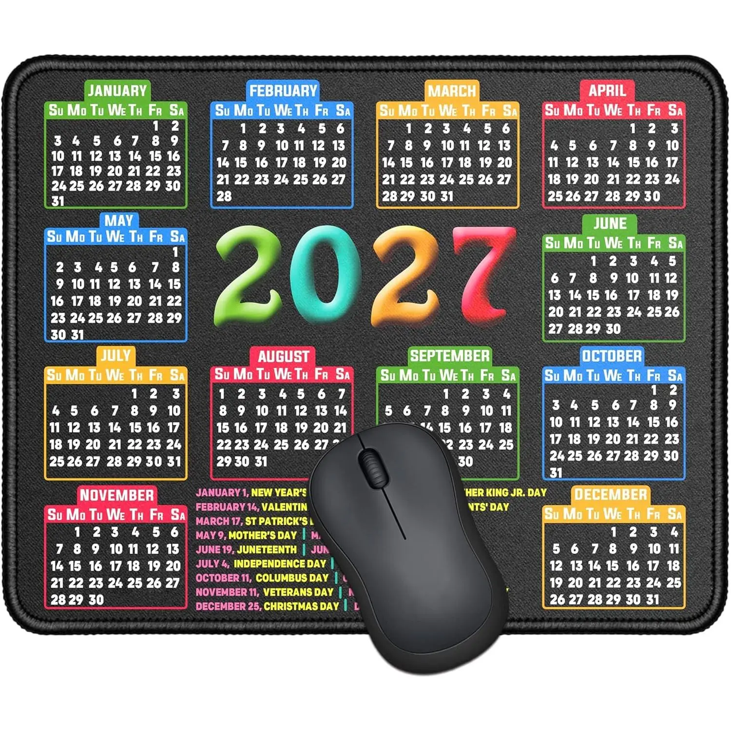 แผ่นรองเมาส์, ปฏิทินปี 2027 สี - Laptop Mouse บทวิจารณ์และราคา