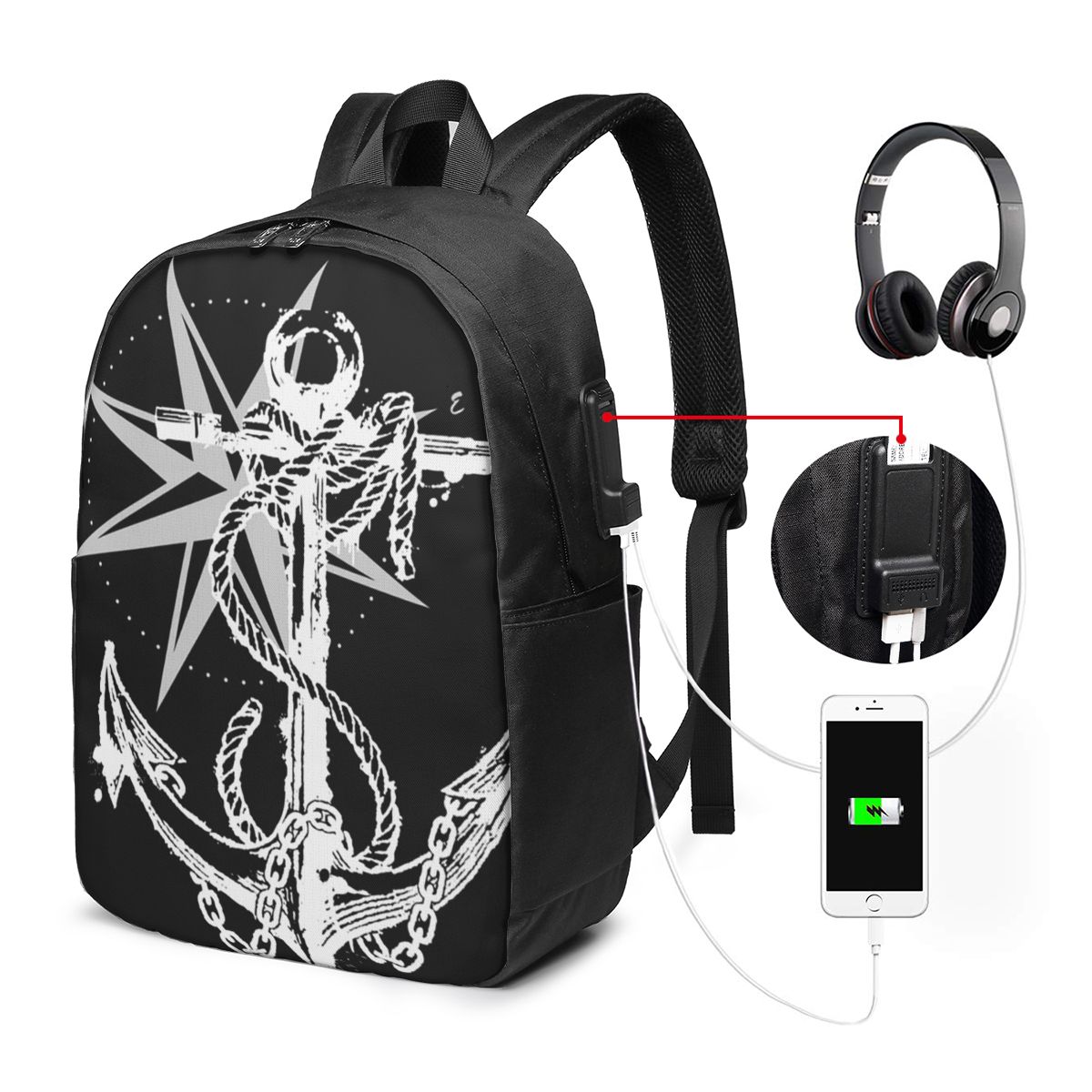 กระเป๋าเป้สะพายหลังลายเรือเดิน - Laptop Bag บทวิจารณ์และราคา