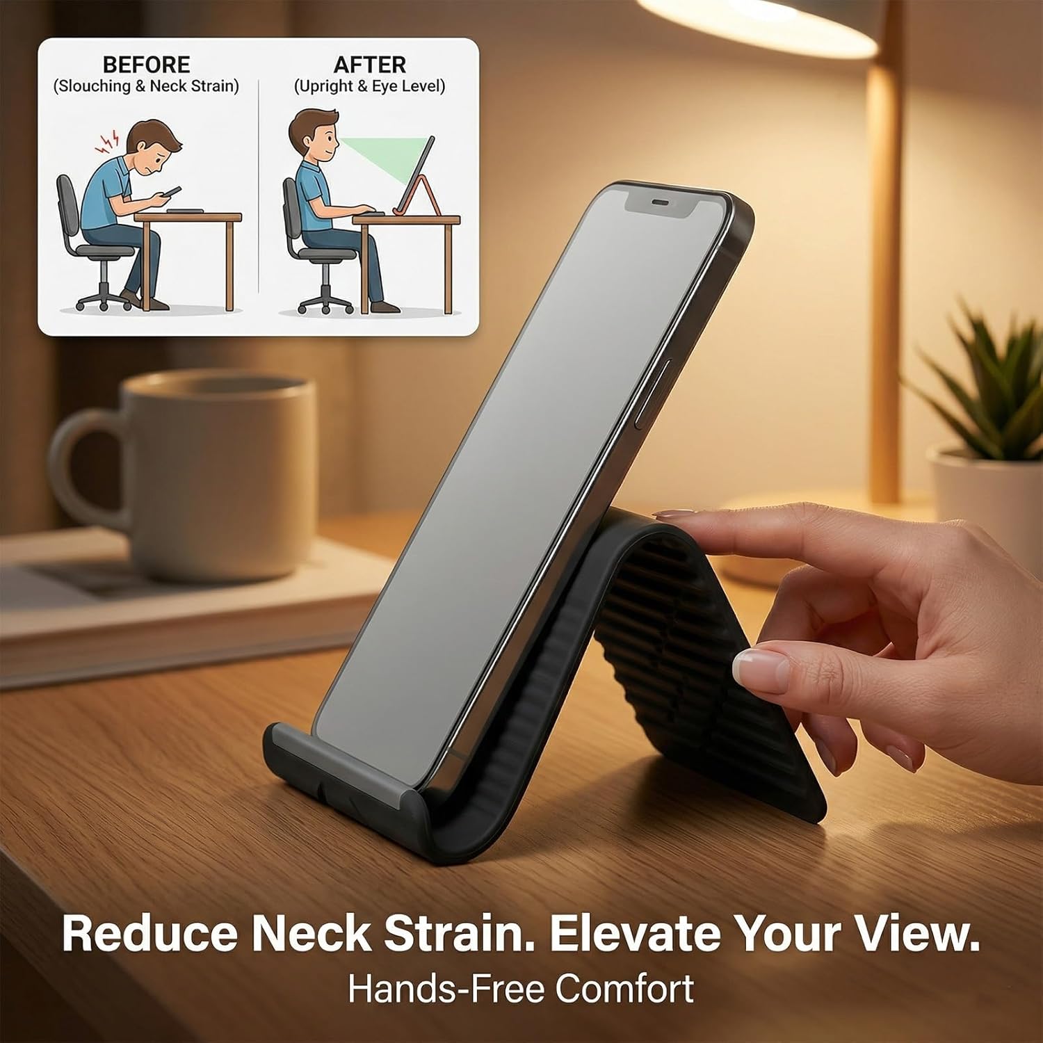 ขาตั้งโทรศัพท์แบบพกพาซิลิโคนสำ - Laptop Stand บทวิจารณ์และราคา