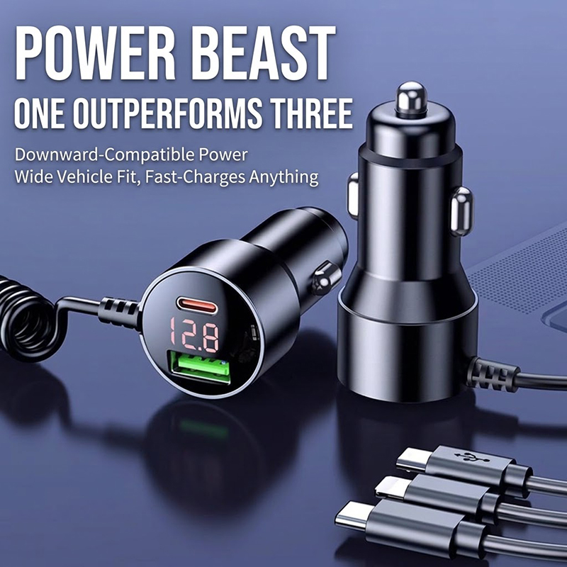 ที่ชาร์จในรถยนต์แบบ 3-in-1 พร้ - Laptop Charger บทวิจารณ์และราคา
